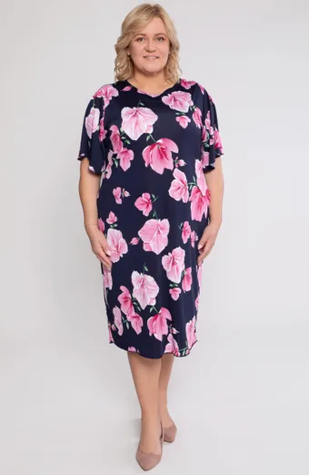 copy of Черна рокля с бял десен